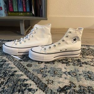 White Platforms Converse